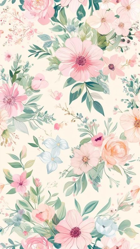 A beautifully illustrated floral pattern